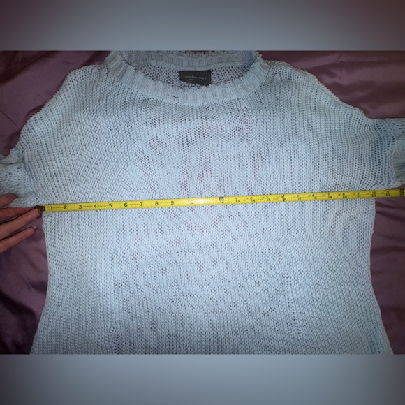 Wooden Ships Oliver Crew Distressed Sweater XS/S Slouchy Lightweight Knit EUC - Picture 4 of 10